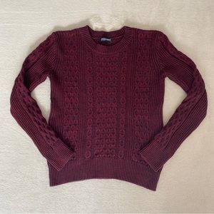 american apparel cable knit sweater